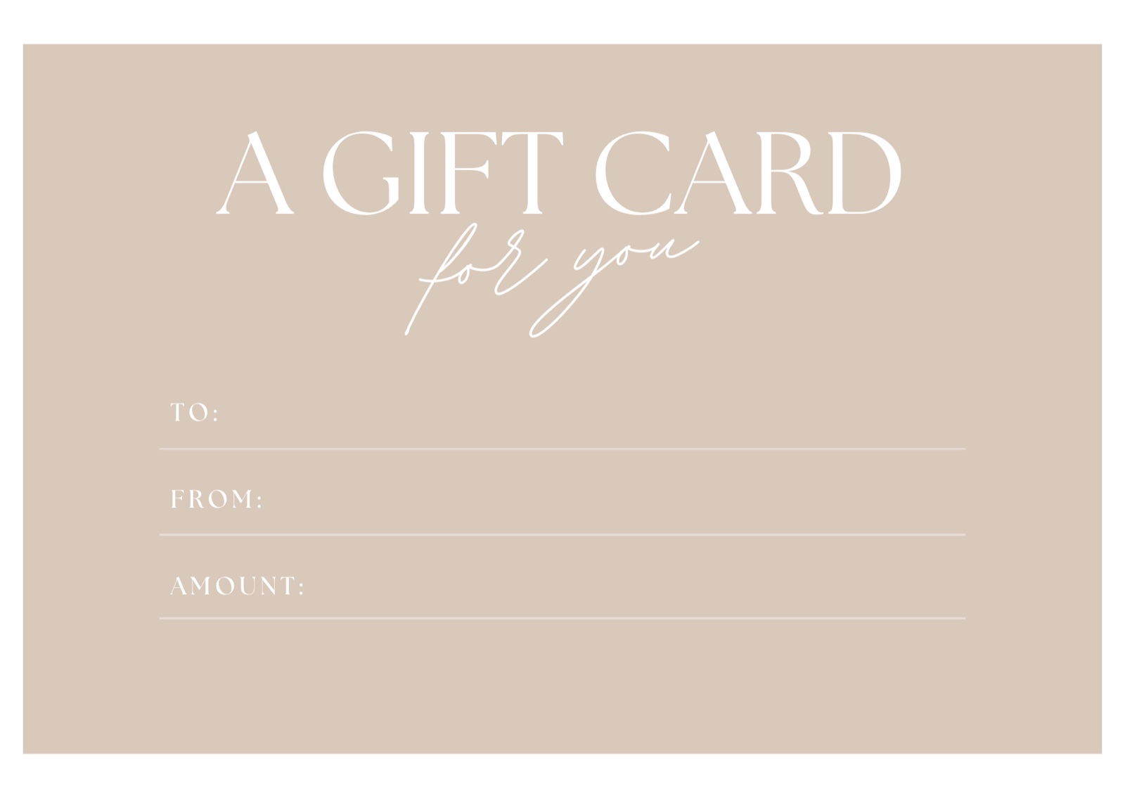 Body Refine gift voucher